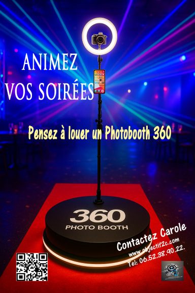 Affiche location vidéobooth 360