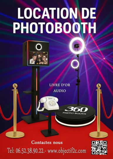 Affiche location vidéobooth 360