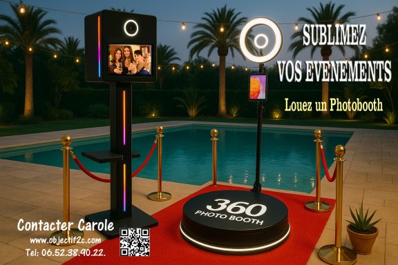 Affiche location vidéobooth 360